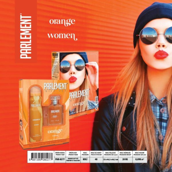 ORANGE SET PARFUM FEMEI 150 ML CADOU DEO