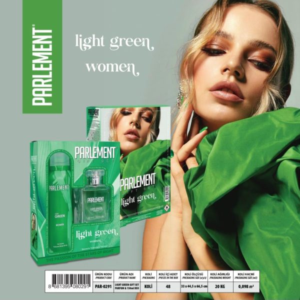 LIGHT GREEN SET PARFUM FEMEI 150 ML CADOU DEO